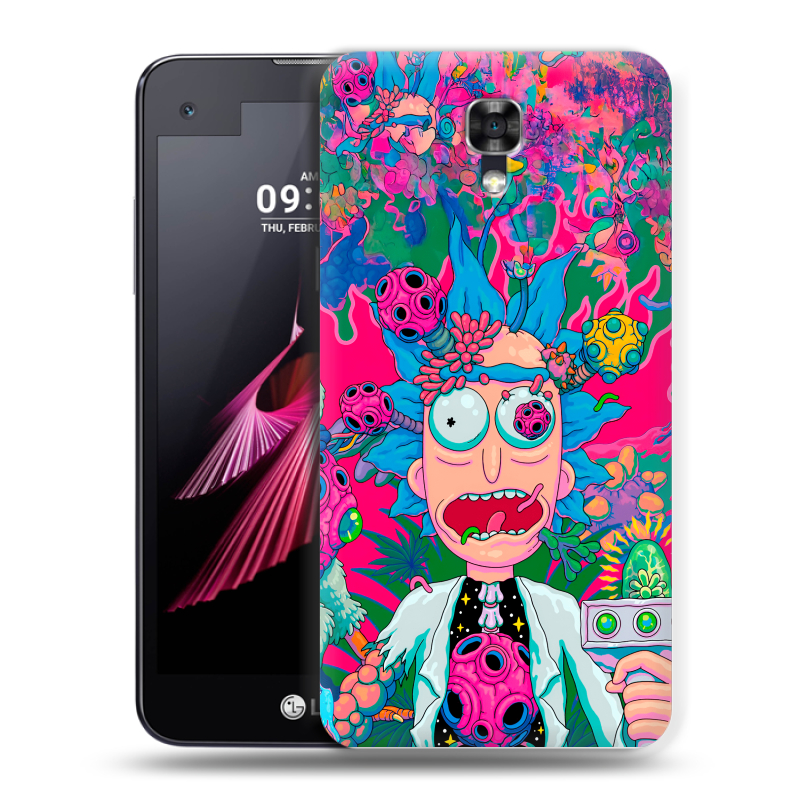 Пластиковый чехол на LG X screen с принтом Рик и Морти Rick Morty Пластиковый чехол на LG X screen с принтом Рик и Морти Rick Morty