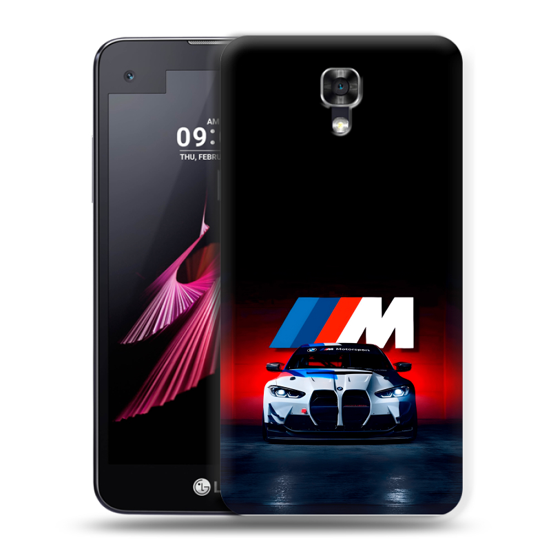 Пластиковый чехол на LG X screen с принтом БМВ BMW Пластиковый чехол на LG X screen с принтом БМВ BMW