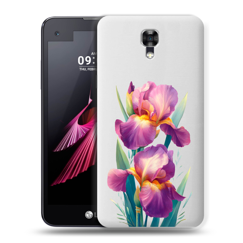 Пластиковый чехол на LG X screen с принтом Цветы орхидеи Пластиковый чехол на LG X screen с принтом Цветы орхидеи