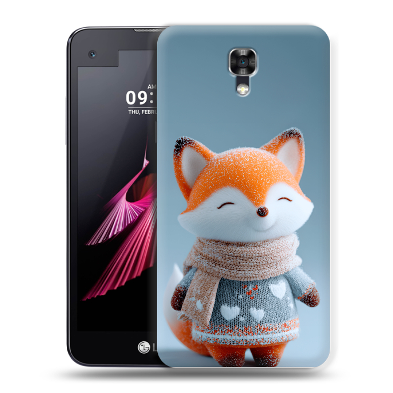 Пластиковый чехол на LG X screen с принтом Лиса Пластиковый чехол на LG X screen с принтом Лиса