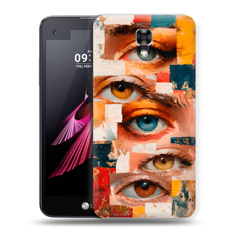 Пластиковый чехол на LG X screen с принтом Модный принт Пластиковый чехол на LG X screen с принтом Модный принт