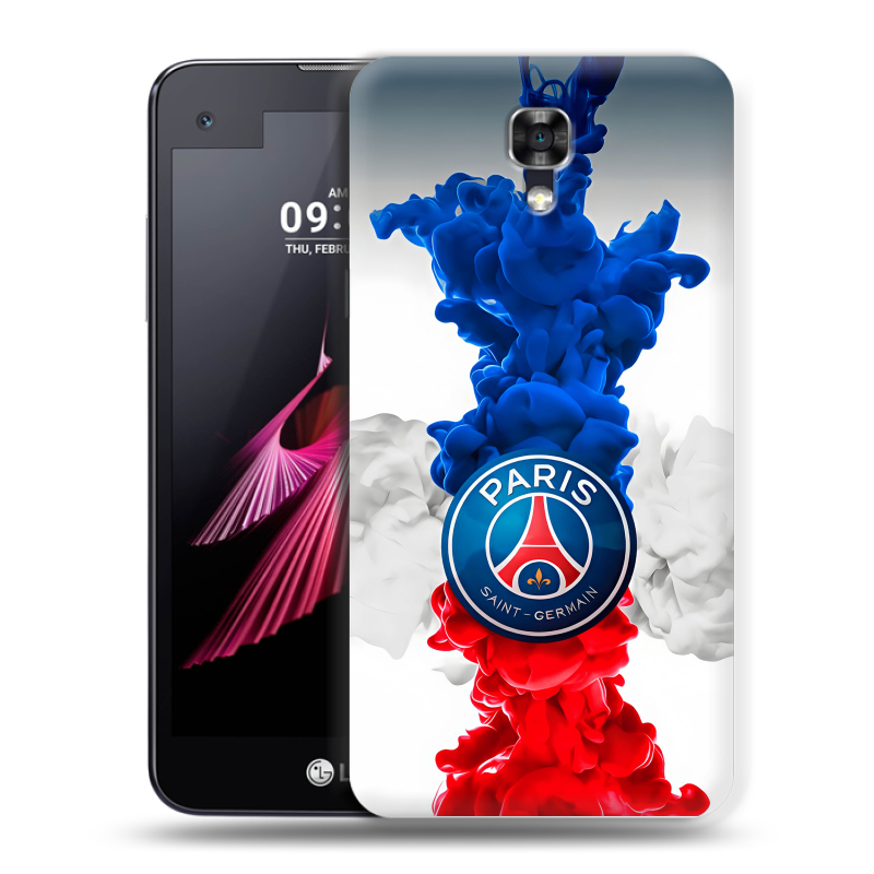 Пластиковый чехол на LG X screen с принтом PSG ПСЖ Пластиковый чехол на LG X screen с принтом PSG ПСЖ