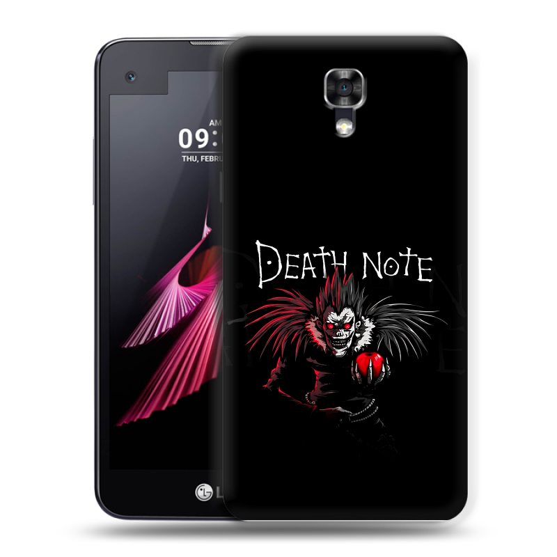Пластиковый чехол на LG X screen с принтом Death note Тетрадь смерти Пластиковый чехол на LG X screen с принтом Death note Тетрадь смерти