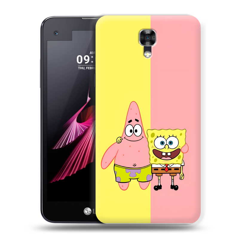Пластиковый чехол на LG X screen с принтом Спанч боб Спанчбоб Пластиковый чехол на LG X screen с принтом Спанч боб Спанчбоб