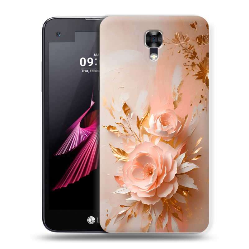 Пластиковый чехол на LG X screen с принтом женский Пластиковый чехол на LG X screen с принтом женский