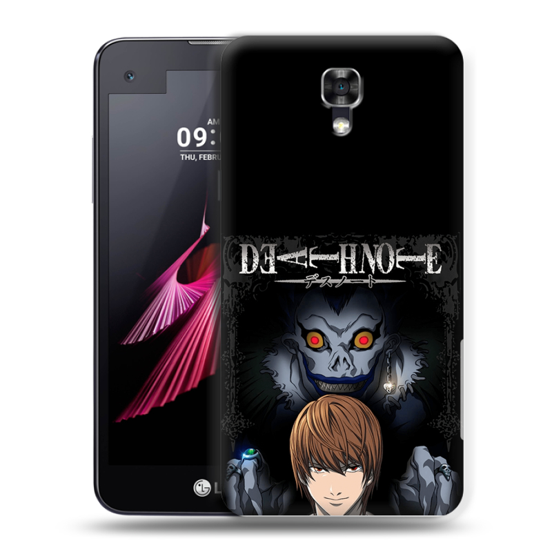 Пластиковый чехол на LG X screen с принтом Death note Тетрадь смерти Пластиковый чехол на LG X screen с принтом Death note Тетрадь смерти