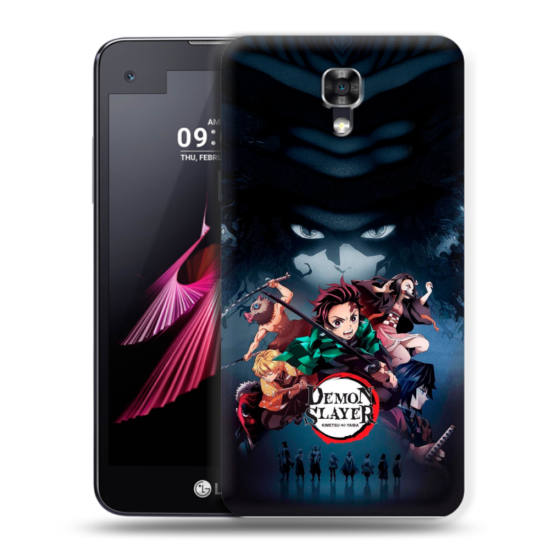 Пластиковый чехол на LG X screen с принтом Demon Slayer Клинок рассекающий демонов Пластиковый чехол на LG X screen с принтом Demon Slayer Клинок рассекающий демонов