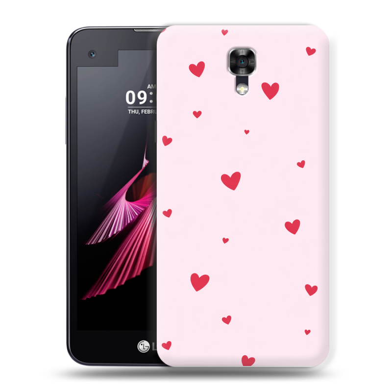 Пластиковый чехол на LG X screen с принтом для девочек Пластиковый чехол на LG X screen с принтом для девочек