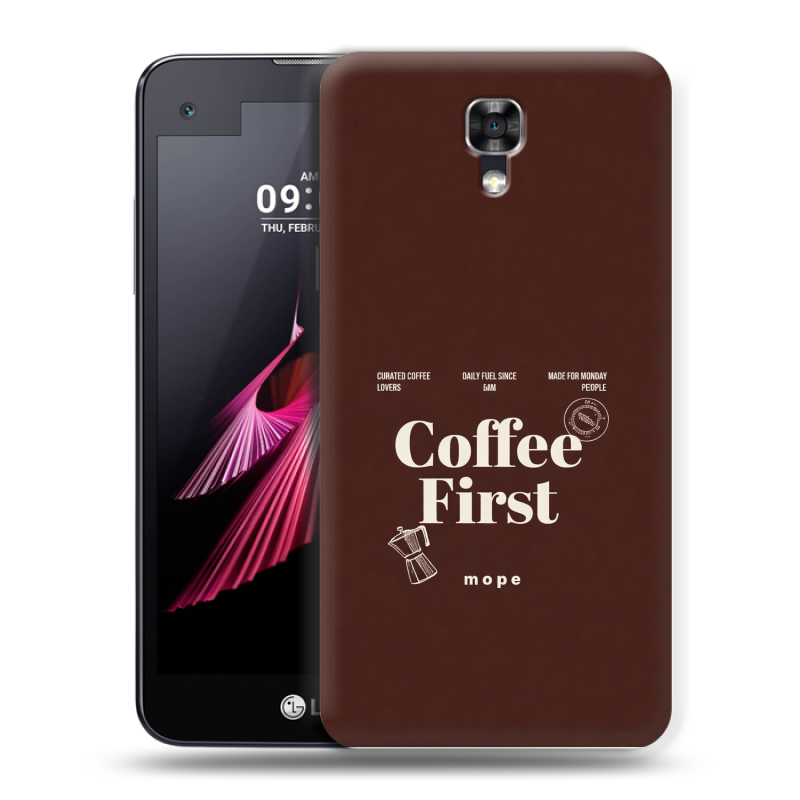 Пластиковый чехол на LG X screen с принтом женский Пластиковый чехол на LG X screen с принтом женский