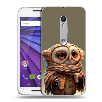 Пластиковый чехол на Lenovo Moto G с принтом Сова