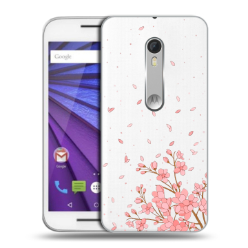 Пластиковый чехол на Lenovo Moto G с принтом Ветка сакуры