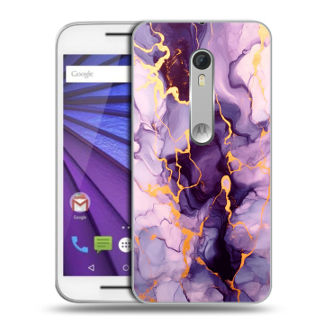 Пластиковый чехол на Lenovo Moto G с принтом Мрамор