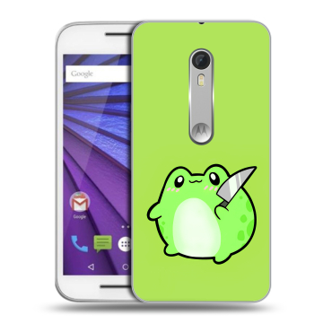 Пластиковый чехол на Lenovo Moto G с принтом Лягушенок