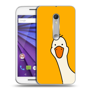 Пластиковый чехол на Lenovo Moto G с принтом Утка