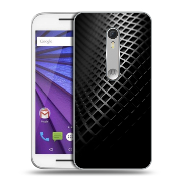 Пластиковый чехол на Lenovo Moto G с принтом Текстура металла