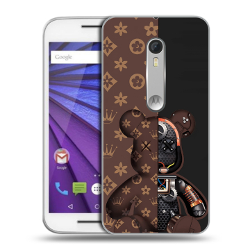 Пластиковый чехол на Lenovo Moto G с принтом Луи робот