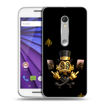 Пластиковый чехол на Lenovo Moto G с принтом Золотой скрудж макдак