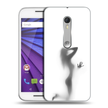 Пластиковый чехол на Lenovo Moto G с принтом Силуэт