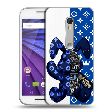 Пластиковый чехол на Lenovo Moto G с принтом Луи робот