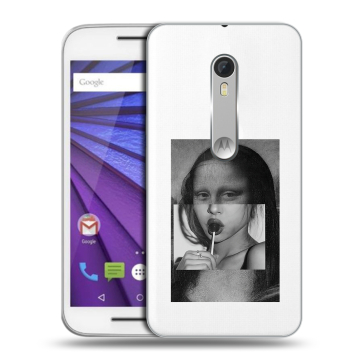 Пластиковый чехол на Lenovo Moto G с принтом Мона Лиза
