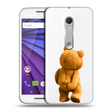 Пластиковый чехол на Lenovo Moto G с принтом Медведь