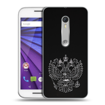 Пластиковый чехол на Lenovo Moto G с принтом Герб России