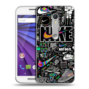 Пластиковый чехол на Lenovo Moto G с принтом Найк