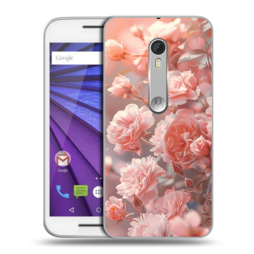 Пластиковый чехол на Lenovo Moto G с принтом Розовые розы