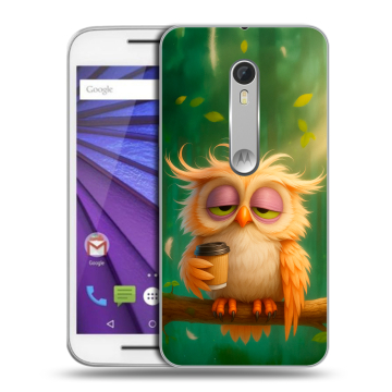 Пластиковый чехол на Lenovo Moto G с принтом сова