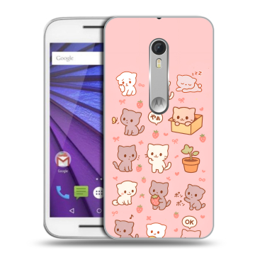 Пластиковый чехол на Lenovo Moto G с принтом Hello Kitty Хелоу Кити