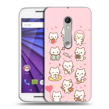 Пластиковый чехол на Lenovo Moto G с принтом Hello Kitty Хелоу Кити