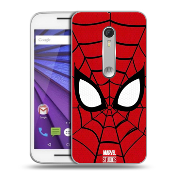 Пластиковый чехол на Lenovo Moto G с принтом человек паук spiderman