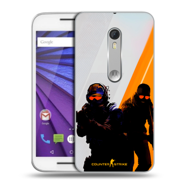 Пластиковый чехол на Lenovo Moto G с принтом Контер страйк Counter strike