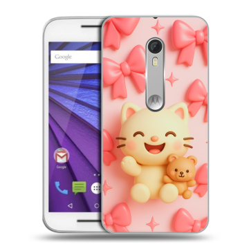 Пластиковый чехол на Lenovo Moto G с принтом для девочек
