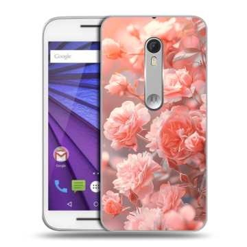 Пластиковый чехол на Lenovo Moto G с принтом Розы цветы
