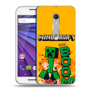 Пластиковый чехол на Lenovo Moto G с принтом Майнкрафт Minecraft
