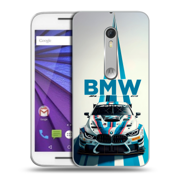 Пластиковый чехол на Lenovo Moto G с принтом БМВ BMW