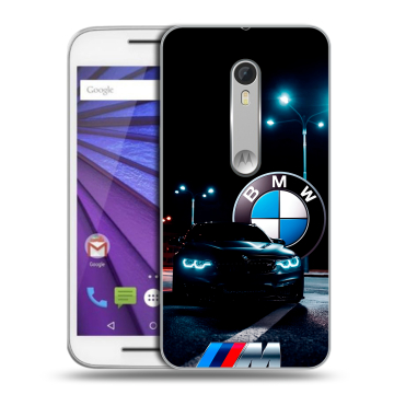 Пластиковый чехол на Lenovo Moto G с принтом БМВ BMW