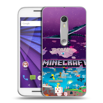Пластиковый чехол на Lenovo Moto G с принтом Майнкрафт Minecraft