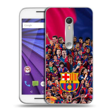 Пластиковый чехол на Lenovo Moto G с принтом Барселона Barcelona