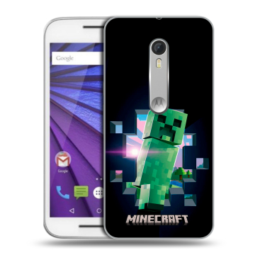 Пластиковый чехол на Lenovo Moto G с принтом Майнкрафт Minecraft