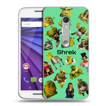 Пластиковый чехол на Lenovo Moto G с принтом Шрек Shrek