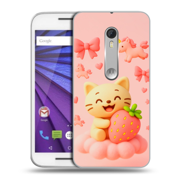 Пластиковый чехол на Lenovo Moto G с принтом для девочек