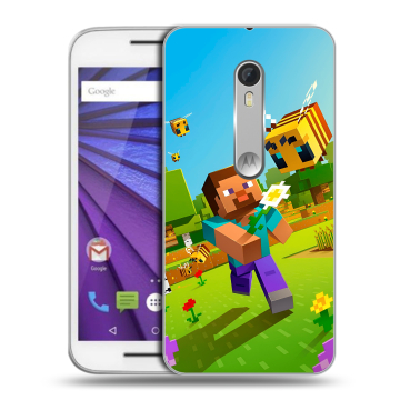 Пластиковый чехол на Lenovo Moto G с принтом Майнкрафт Minecraft