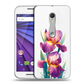 Пластиковый чехол на Lenovo Moto G с принтом Цветы орхидеи