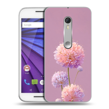 Пластиковый чехол на Lenovo Moto G с принтом Цветы