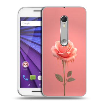 Пластиковый чехол на Lenovo Moto G с принтом Розовая роза