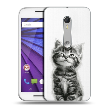Пластиковый чехол на Lenovo Moto G с принтом Котенок
