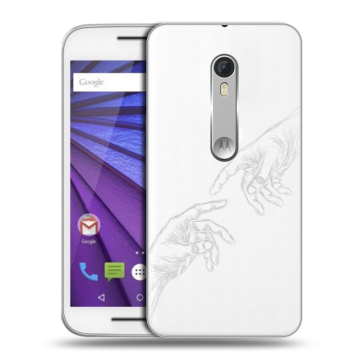 Пластиковый чехол на Lenovo Moto G с принтом Сотворение мира