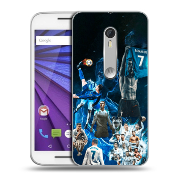 Пластиковый чехол на Lenovo Moto G с принтом Реал Роналдо